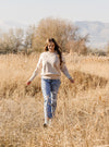 HAPPY CAMPER SWEATER // BEIGE