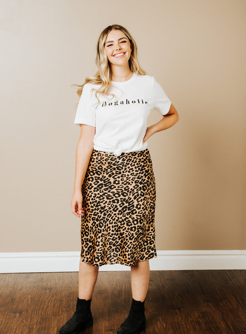 LEOPARD MIDI SKIRT