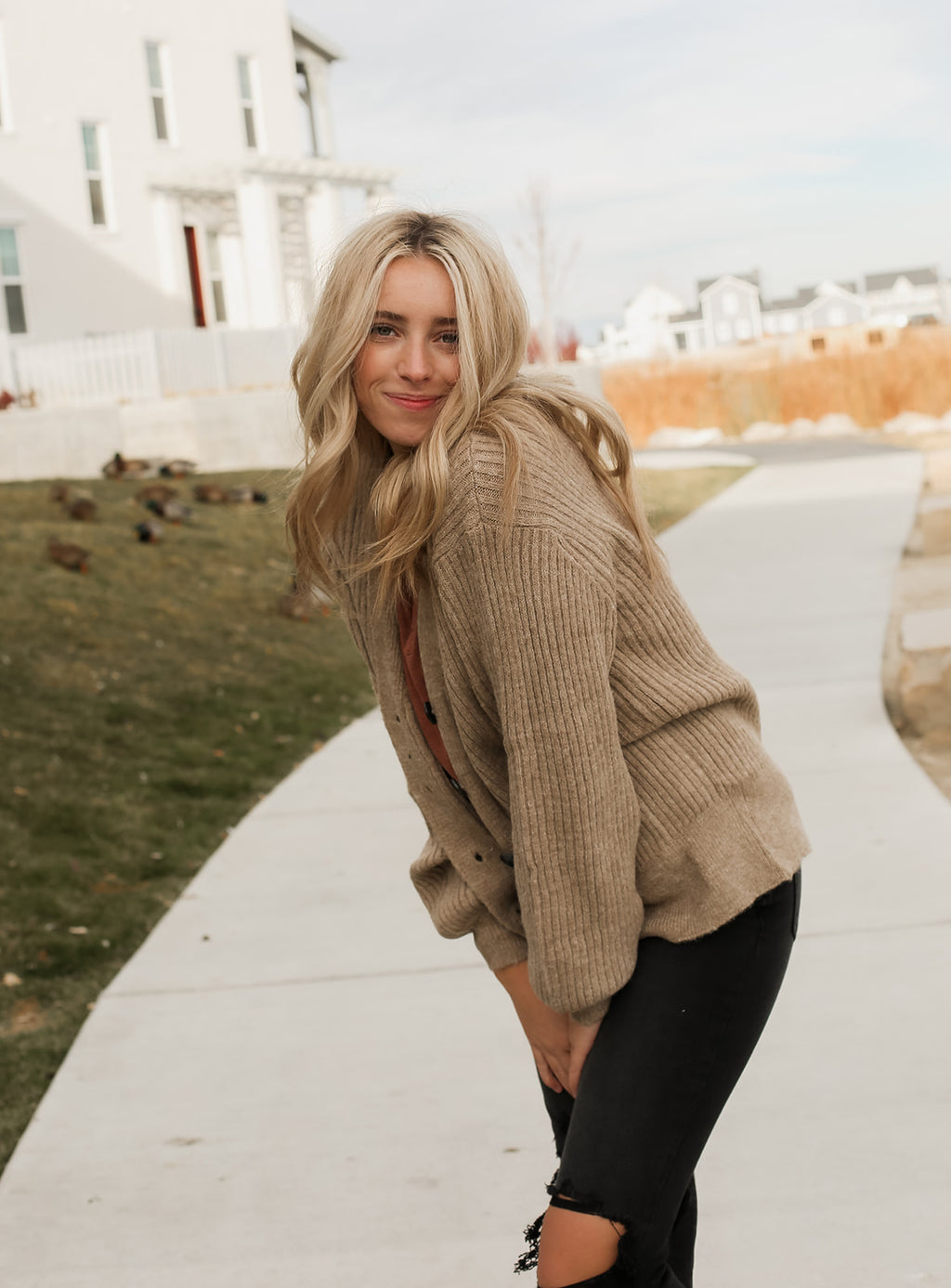 FIRESIDE CARDIGAN // OATMEAL