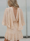 ENDLESS LOVE DRESS // BEIGE/WHITE