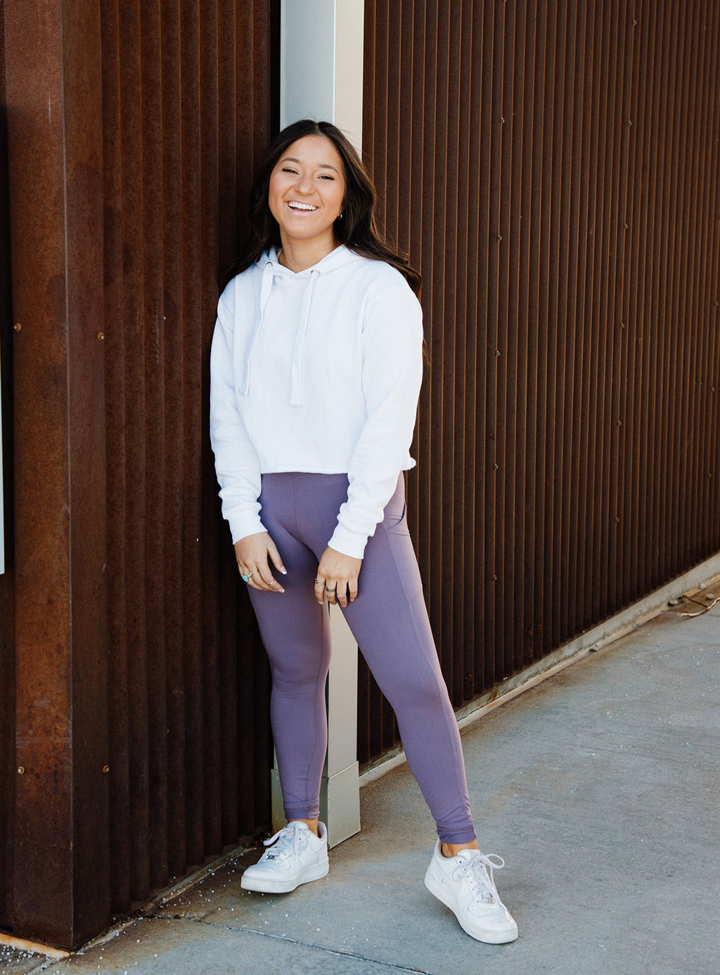 BUTTER LEGGINGS W/ POCKETS // FROSTED MULBERRY
